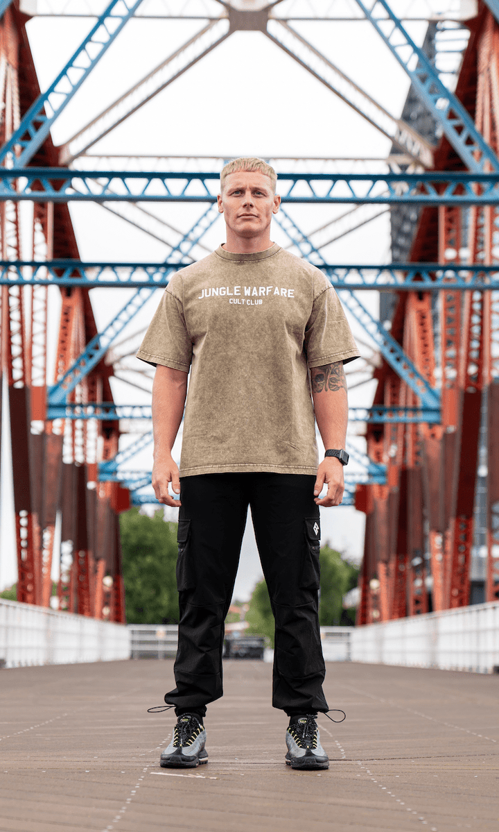 CULT CLUB. Acid Wash T - shirt - Jungle warfare clothing ™