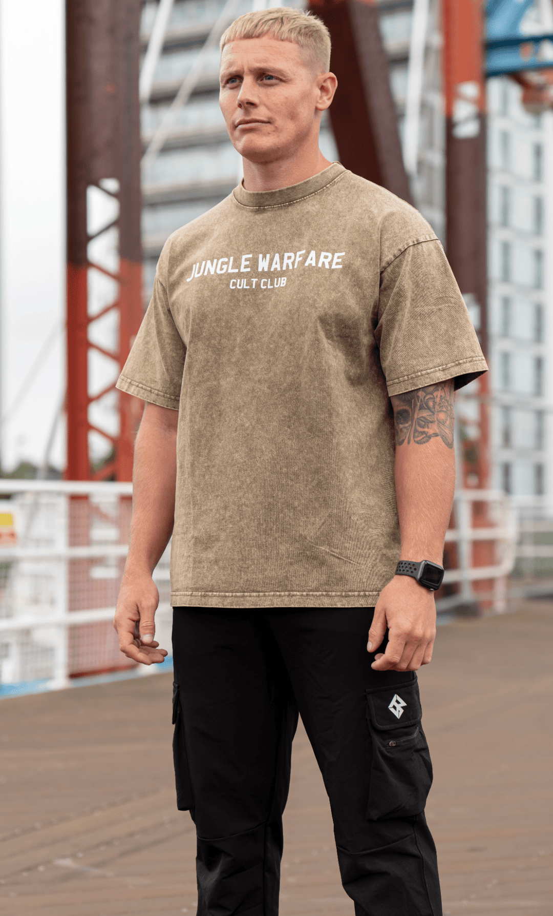 CULT CLUB. Acid Wash T - shirt - Jungle warfare clothing ™
