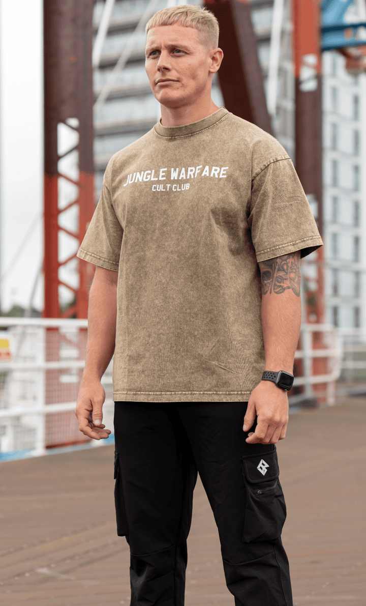 CULT CLUB. Acid Wash T - shirt - Jungle warfare clothing ™