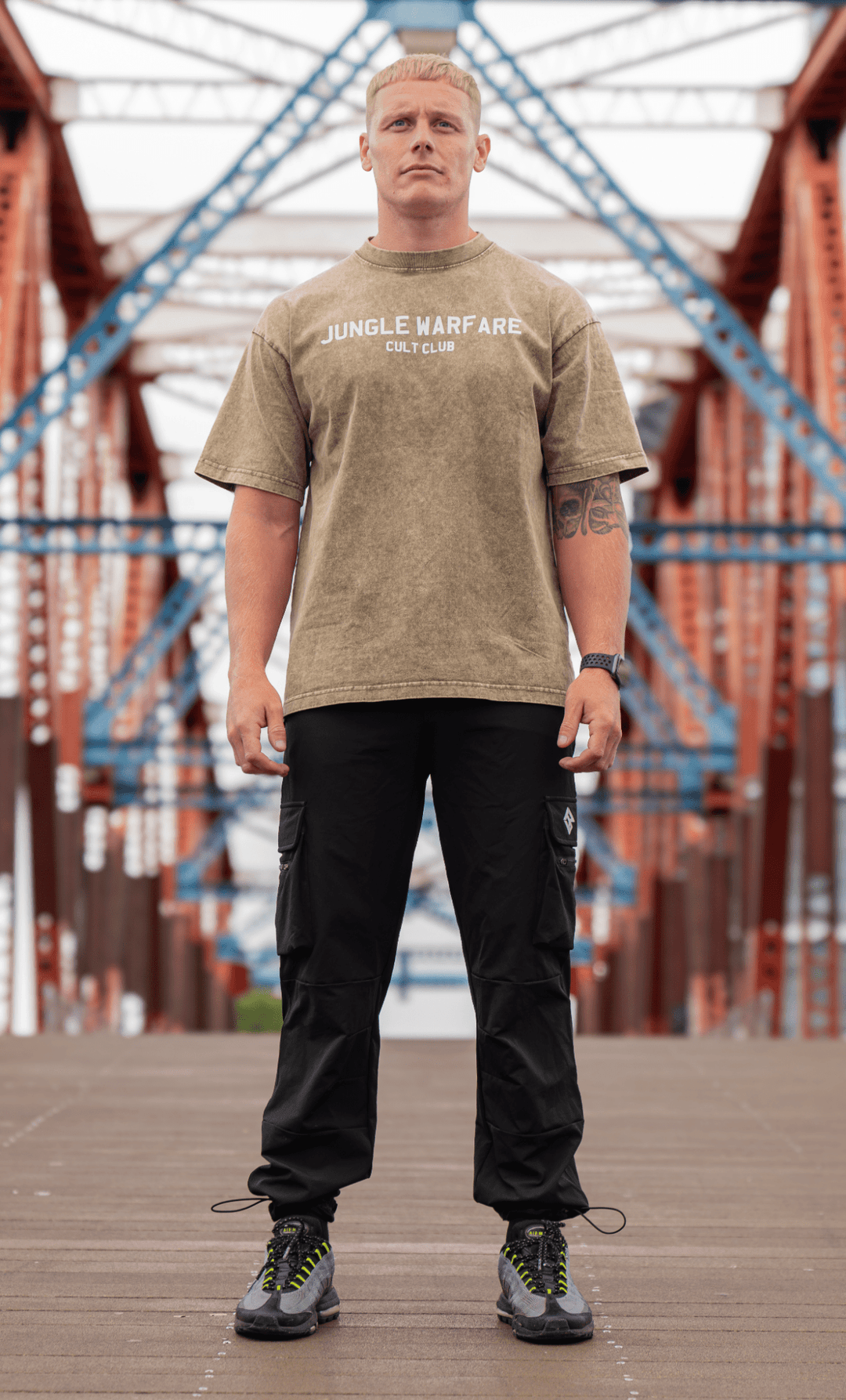 CULT CLUB. Acid Wash T - shirt - Jungle warfare clothing ™