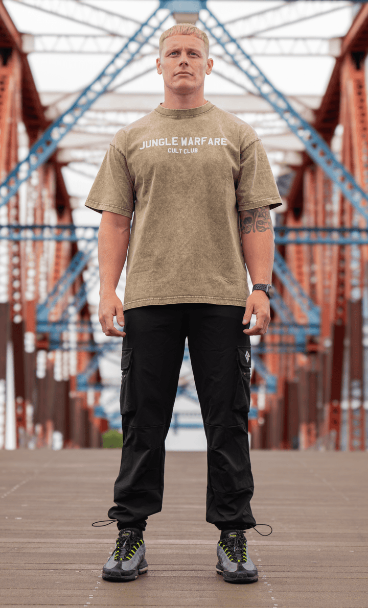 CULT CLUB. Acid Wash T - shirt - Jungle warfare clothing ™